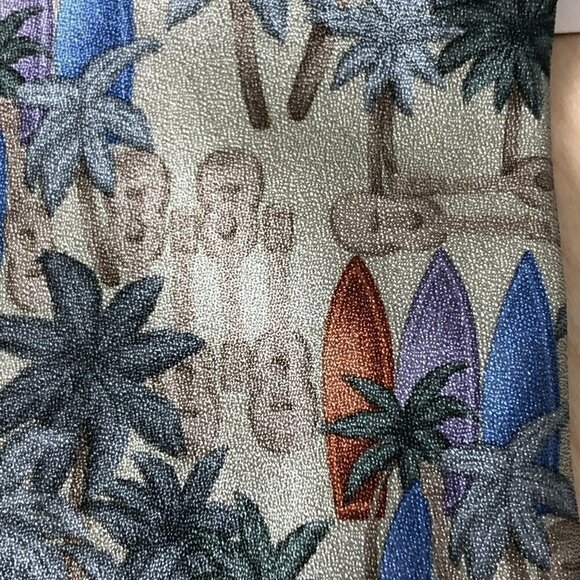 Tropicals By Tango Silk Necktie - Palm Trees, Surf Boards & Ukules NWT's - Picture 3 of 10